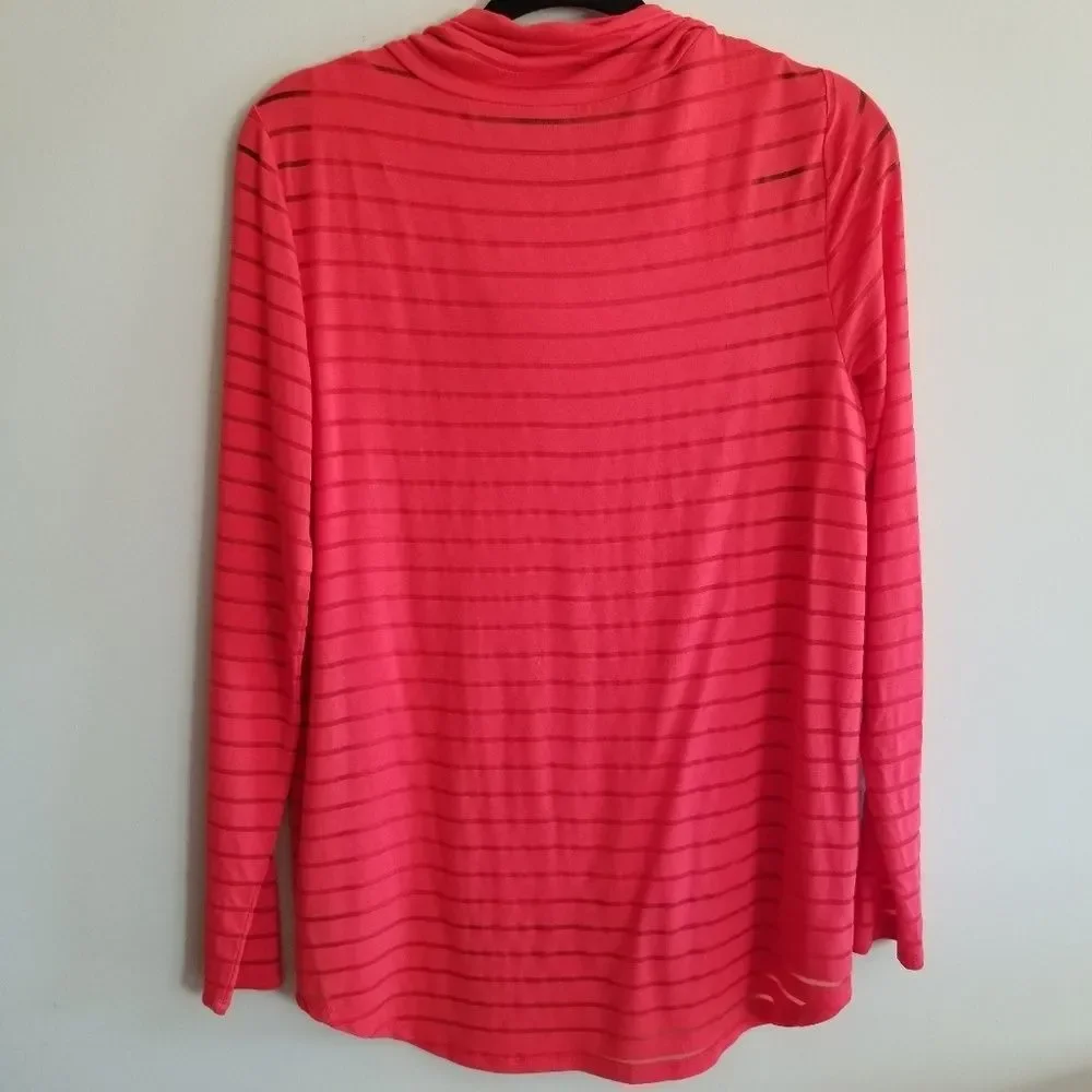 Chelsea & Theodore orange cowl neck top M - Picture 6 of 6